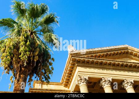 Teatro Massimo Vittorio Emanuele Oper - Palermo, Italien Stockfoto