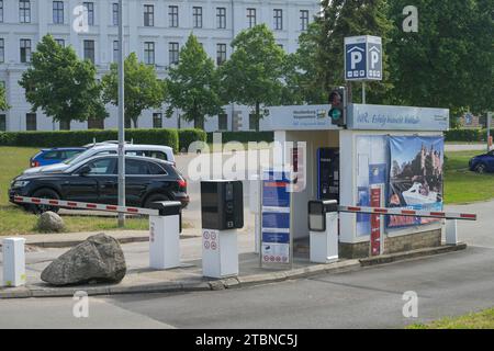 CONTIPARK Parkplatz Klosterstraße am Schloss, Schwerin, Mecklenburg-Vorpommern, Deutschland Stockfoto