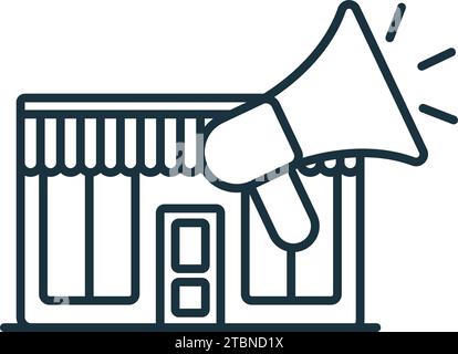 Symbol für Öffentlichkeitsarbeit. Einfarbiges einfaches Schild aus der Business Concept Collection. PR-Symbol für Logo, Vorlagen, Webdesign und Infografiken Stock Vektor