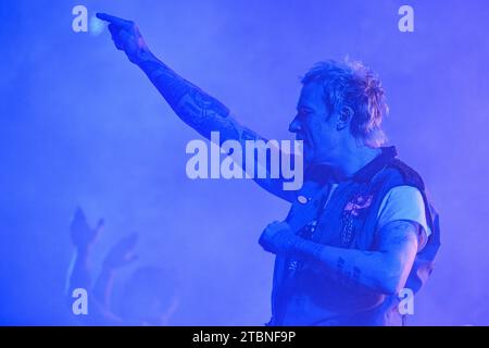 Prag, Tschechische Republik. Dezember 2023. Konzert der britischen elektronischen Musikgruppe Prodigy in Prag, Tschechische Republik, 7. Dezember 2023. Quelle: Michal Kamaryt/CTK Photo/Alamy Live News Stockfoto