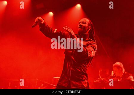 Prag, Tschechische Republik. Dezember 2023. Konzert der britischen elektronischen Musikgruppe Prodigy in Prag, Tschechische Republik, 7. Dezember 2023. Quelle: Michal Kamaryt/CTK Photo/Alamy Live News Stockfoto