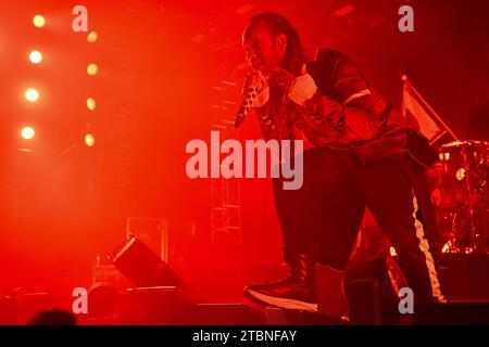 Prag, Tschechische Republik. Dezember 2023. Konzert der britischen elektronischen Musikgruppe Prodigy in Prag, Tschechische Republik, 7. Dezember 2023. Quelle: Michal Kamaryt/CTK Photo/Alamy Live News Stockfoto