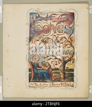 Songs of Innocence: Titelseite 1917 von William Blake Stockfoto