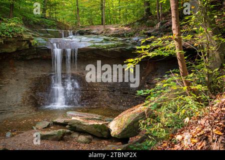 Blue Hen Falls im Cuyahoga Valley National Park in Ohio, USA Stockfoto