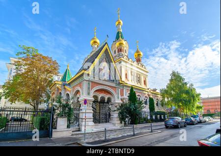 Wien, Österreich. Russisch-orthodoxe Kathedrale von St. Nicholas Stockfoto