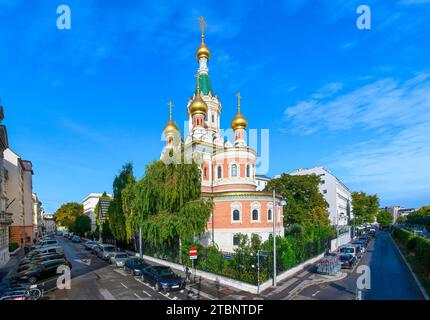 Wien, Österreich. Russisch-orthodoxe Kathedrale von St. Nicholas Stockfoto