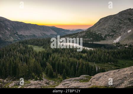 Diamond Lake in der Indian Peaks Wilderness, Colorado Stockfoto