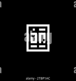 JR Initial Logo mit rechteckigen Design-Ideen Stock Vektor