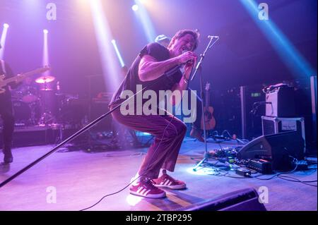 18. November 2023: Schauspieler David Duchovny tritt mit seiner Band in Mailand auf Stockfoto