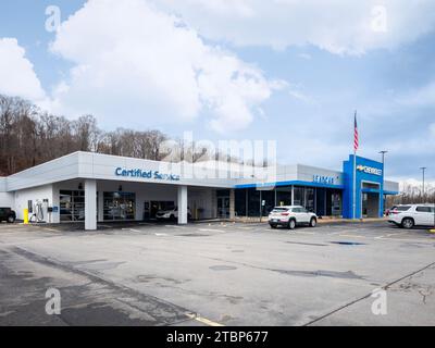 Yorkville, New York – 23. November 2023: LeadCar Chevrolet Yorkville, früher bekannt als Carbone Chevrolet, ist ein autorisierter Chevrolet-Händler in Utic Stockfoto