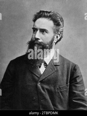 Wilhelm Conrad Röntgen/Rontgen. Ca. 1890-1900. Stockfoto