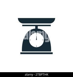 Icon Für Die Nahrungsmittelwaage Design Template Elements Stock Vektor