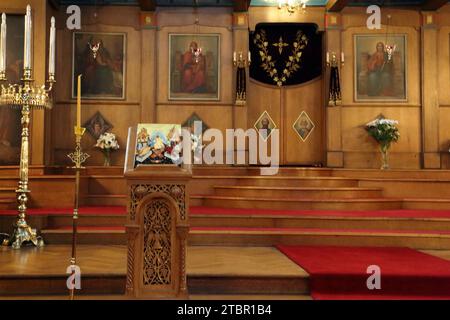 Griechisch-orthodoxe Kathedrale von Saint Luke Interior Glasgow Schottland Stockfoto