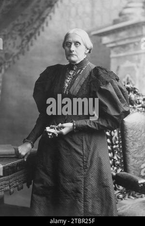 Susan B. Anthony, NY, 1898. Fotografiert von Theodore C. Marceau. Stockfoto