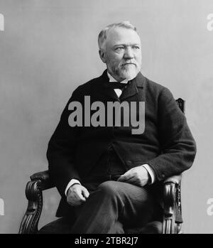 Andrew Carnegie. Zwischen 1860 Und 85. Stockfoto