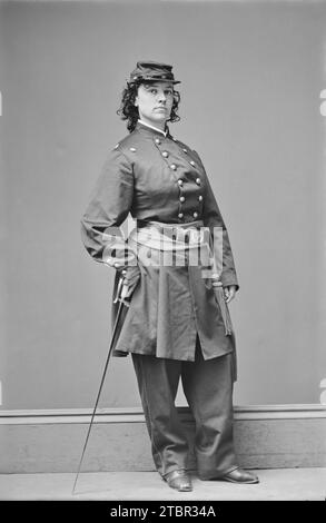 Pauline Cushman. 1864 | New York. Fotograf: Mathew Brady Studio. Harriet Wood (1833–1893) war eine US-amerikanische Schauspielerin und Spionin der Union A. Stockfoto