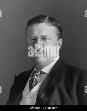 Theodore Roosevelt von Pach Brothers um 1904. Stockfoto