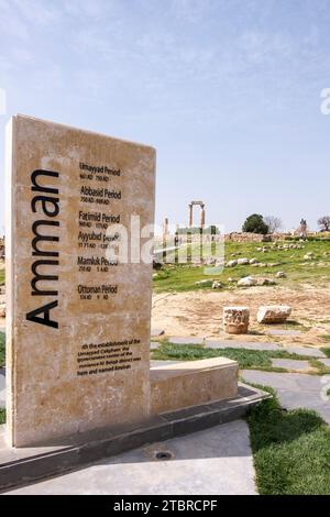 Zitadelle Hügel, Zitadelle von Amman, Jordanien, Asien Stockfoto
