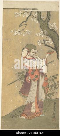 Ein Schauspieler in The Fox Dance from the Drama, The Thousand Cherry Trees 1939 von Ippitsusai Buncho Stockfoto