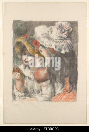 The hat Pinned with Flowers (Le Chapeau Epingle) 1931 von Auguste Renoir Stockfoto