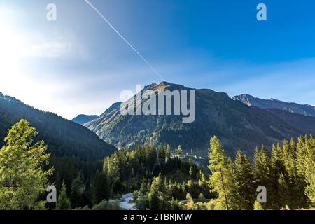 Buchebenstraße, Bucheben, Rote Wand, Gamskopf, 2765 m, Edlenkopf 2923 m, Goldberggruppe, Rauris, Raurisertal, Pinzgau, Salzburger Land, Österreich Stockfoto