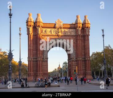 Spanien, Katalonien, Barcelona, Arc de Triomf Stockfoto