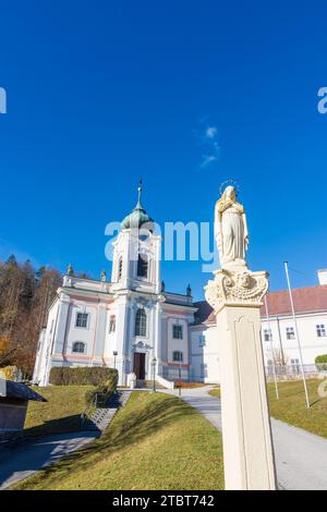 Gutenstein, Wallfahrtskirche und Servitenkloster Mariahilfberg in den Wiener Alpen, Niederösterreich, Österreich Stockfoto