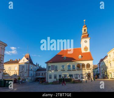 Mödling, Rathaus, Schrannenplatz im Wienerwald, Niederösterreich, Österreich Stockfoto