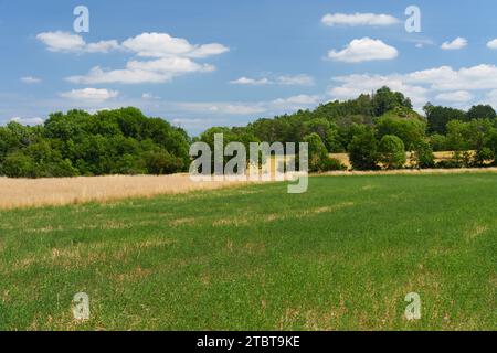 Der Staffelberg bei Bad Staffelstein, Landkreis Lichtenfels, Oberfranken, Franken, Bayern, Deutschland Stockfoto