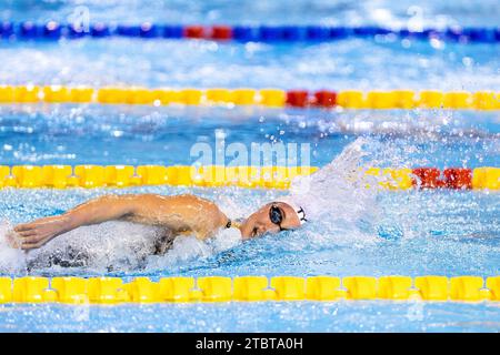 Otopeni, Rumänien. Dezember 2023. Kirpichnikova Anastasiia aus Frankreich während Womenâ&#x80;&#x99;s 1500m Freistil bei den LEN Short Course Europameisterschaften 2023 am 8. Dezember 2023 in Otopeni, Rumänien Credit: Independent Photo Agency/Alamy Live News Stockfoto