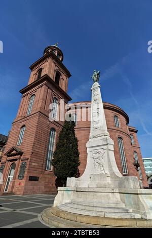 Deutschland, Hessen, Frankfurt, Altstadt, St. Paul's Church, Einheitsdenkmal Stockfoto