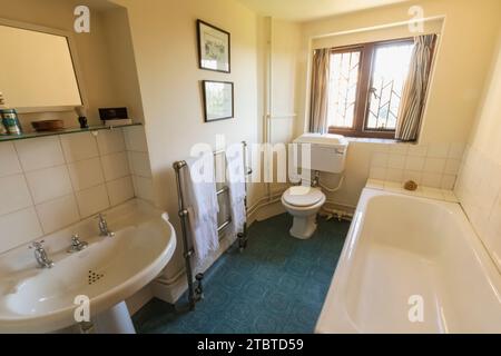 England, Kent, Westerham, Chartwell, Winston Churchill's Home, Badezimmer Stockfoto