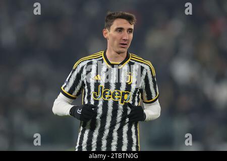 Turin, Italien. Dezember 2023. Andrea Cambiaso von Juventus während des Spiels der Serie A im Allianz-Stadion in Turin. Der Bildnachweis sollte lauten: Jonathan Moscrop/Sportimage Credit: Sportimage Ltd/Alamy Live News Stockfoto