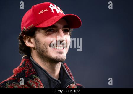 Turin, Italien. 8. Dezember 2023. Pecco Bagnaia besucht das Fußballspiel der Serie A zwischen Juventus FC und SSC Napoli. Quelle: Nicolò Campo/Alamy Live News Stockfoto