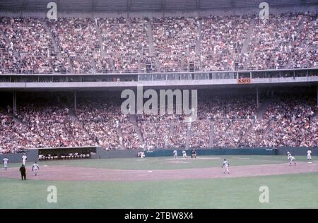 SAN FRANCISCO, KALIFORNIEN – 20. MAI: Allgemeine Ansicht während eines MLB-Spiels zwischen den Los Angeles Dodgers und den San Francisco Giants am 20. Mai 1961 im Candlestick Park in San Francisco, Kalifornien. (Foto: Hy Peskin) Stockfoto