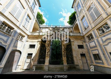 Palazzo Lomellino di Strada Nuova in der Via Garibaldi in Genua Ligurien Stockfoto