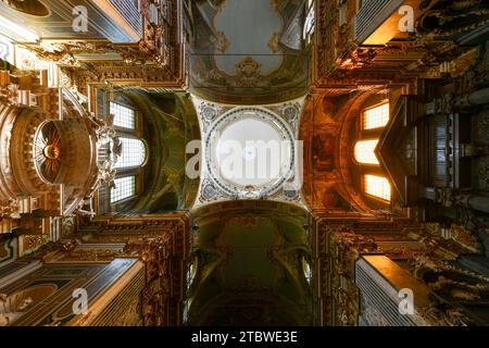 Genua, Italien - 29. Juli 2022: Barockkirche Chiesa dei Santi Vittore e Carlo. Stockfoto