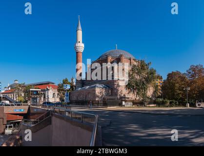 Ein Panoramabild der Banya Bashi Moschee in Sofia Stockfoto