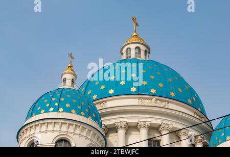 Ein Bild eines architektonischen Details der Dreifaltigkeitskirche Stockfoto