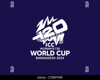 ICC T20 World Cup-Logo für Damen 2024 Stock Vektor