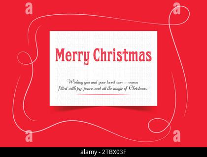 Profilcover Banner für Weihnachten mit Weihnachtsmann und frohe Weihnachten Stock Vektor