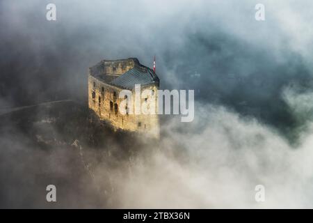 Schweiz, Zullwil, Zullwil SO, Solothurn, Gilgenberg, Gilgenberg Ruinen, Schwarzbubenland, Nunningen, Nunningen SO, Meltingen Stockfoto