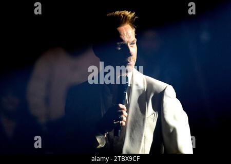 Ronan Keating im Finale der 13. Staffel der Castingshow „The Voice of Germany“ 2023 im Studio H Berlin Adlershof. Berlin, 08.12.2023 Stockfoto