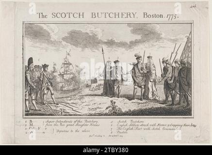 Die Scotch Metzgerei, Boston, 1775 1924 von Anonymous, Britisch, 18. Jahrhundert Stockfoto