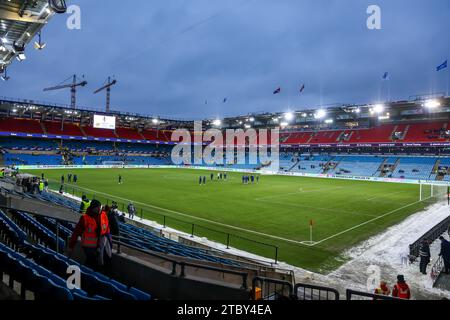 Oslo, Norwegen, 9. Dezember 2023. Ullevål Stadium bereit für das Finale des Norwegischen Pokalpokals zwischen Bodø/Glimt und Molde im Ullevål Stadium in Oslo Credit: Frode Arnesen/Alamy Live News Stockfoto