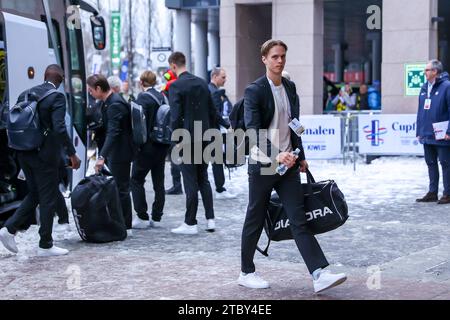 Oslo, Norwegen, 9. Dezember 2023. Bodø/Glimts Ulrik Saltnes kommt zum norwegischen Cup-Finale zwischen Bodø/Glimt und Molde im Ullevål-Stadion in Oslo Credit: Frode Arnesen/Alamy Live News Stockfoto