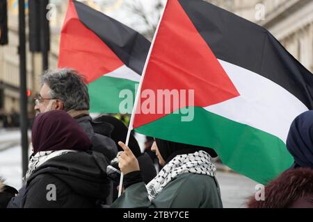 London, Großbritannien. Dezember 2023. Pro-Palästinensischer Protest. Quelle: Sinai Noor/Alamy Live News Stockfoto