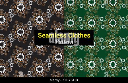 Nahtloses Textil Wiederholungsgewebe Vektor Aquarell oder geometrisches modernes einzigartiges Muster Design Stock Vektor