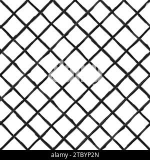 Abstraktes quadratisches nahtloses Muster für Textil-, Scrapbook- und Oberflächendesign. Vektorhintergrund Stock Vektor