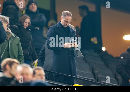 Dortmund, Deutschland. Dezember 2023. 09.12.2023, Fussball, Saison 2023/2024, 1. Bundesliga, 14. Spieltag, Borussia Dortmund - RB Leipzig, Aufsichtsratsvorsitzender Oliver Mintzlaff (RB Leipzig), Foto: Dennis Ewert/RHR-FOTO/dpa/Alamy Live News Stockfoto